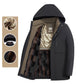 Abrigo Térmico de Invierno para Hombre con Capucha Gruesa – Parka Cálida para el Frío ❄️🧥