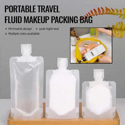 (🌷Summer SALE ) Bolsa de Embalaje para Maquillaje Fluido Portátil de Viaje(10 Pcs）