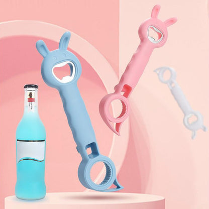 🍾🔥 Abrebotellas 4 en 1 de Nuevo Diseño – Abre Tapas, Corchos, Latas y Botes con Facilidad, Compacto y Ergonómico 💪✨