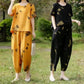 💖Conjunto de top estampado de manga corta y pantalón corto para mujer🔥Compre 2 Envío gratuito
