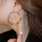 💖Pendientes Círculo con Circonita