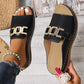 🔥Promoción de verano 🏖️Zapatillas de dedo de piel artificial