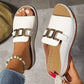🔥Promoción de verano 🏖️Zapatillas de dedo de piel artificial