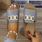 🔥Promoción de verano 🏖️Zapatillas de dedo de piel artificial