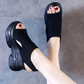 ❄️Sandalias de cuña con punta abierta para mujer✨