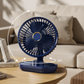 Ventilador oscilante de escritorio portátil recargable