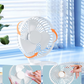 Ventilador oscilante de escritorio portátil recargable