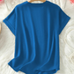 👕 Camiseta de Manga Corta Holgada y Lisa para Mujer – Estilo Casual y Moderno 🌸✨