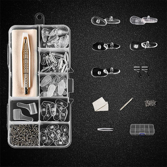👓🔧 Kit Reparación Almohadillas Nasales – Todo Incluido, Ajusta y Cambia las Plaquetas de tus Gafas en Casa Sin Salir 🏠✨
