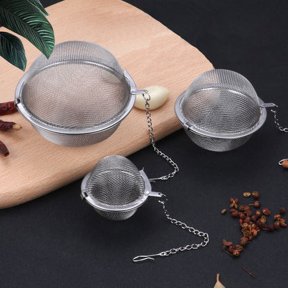 🍵✨ Filtro de Té y Especias 304 – Set de 3 Piezas, Acero Inoxidable de Grado Alimenticio, Sin Óxido y Fácil de Limpiar