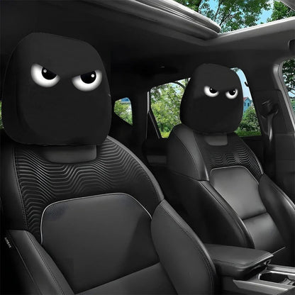 😆 Fundas divertidas para reposacabezas de coche con dibujos animados – 2 unidades, ajuste universal 🚗