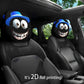 😆 Fundas divertidas para reposacabezas de coche con dibujos animados – 2 unidades, ajuste universal 🚗