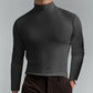 Camiseta de manga larga para hombre con cuello alto y corte ajustado - COMPRA 3 ENVÍO GRATIS