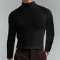Camiseta de manga larga para hombre con cuello alto y corte ajustado - COMPRA 3 ENVÍO GRATIS