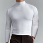 Camiseta de manga larga para hombre con cuello alto y corte ajustado - COMPRA 3 ENVÍO GRATIS