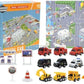 🎁🚜 Calendario de Adviento Vehículos de Construcción – 24 Sorpresas Diarias, Grúas y Excavadoras para una Navidad Divertida 🎄👷