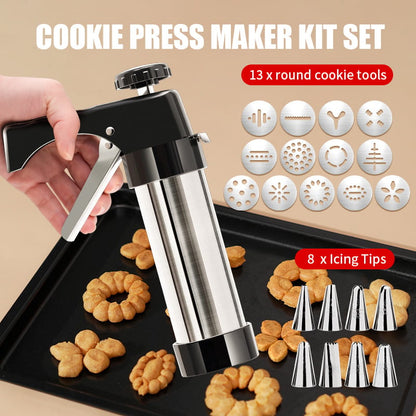 🍪 Juego de prensas para galletas de acero inoxidable