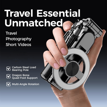 🔥 ¡50% DE DESCUENTO! 🔥 Palo de Selfie Magnético 4 en 1 Multifuncional 📸✨ Rotación 360°, Estable y Portátil – Ideal para Fotos, Videos y Vlogs 🎥🤳