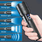 🔦⚡ Linterna Recargable de Alta Potencia – Brillo Extremo, Zoom Ajustable y Batería USB de Larga Duración para Emergencias y Camping 🏕️✨