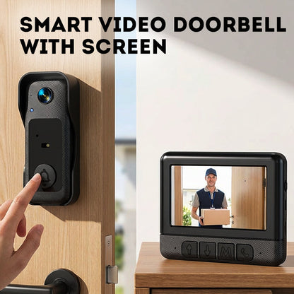 ⏳ Tiempo limitado 50% de descuento ⏰ Campanilla de video inteligente inalámbrica con pantalla de pantalla 📹