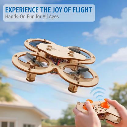 ✈️Kit de bricolaje para que los niños construyan un dron de madera