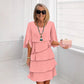 ✨ Elegante Vestido Laminado con Mangas de Volantes para Mujer – Estilo Sofisticado y Confortable para Cualquier Ocasión 💃🌟