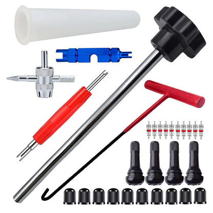 ⏰🔥 ¡50% DE DESCUENTO POR TIEMPO LIMITADO! 🔧 Kit de Herramientas para Válvula de Neumático – Cambio Rápido y Fácil 🚗✨