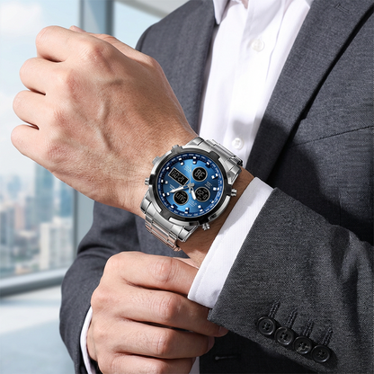 ⏰ ¡Oferta Limitada 50% OFF! ⏱️ Reloj Militar 48mm con Doble Visualización – Resistente al Agua, Preciso y Estilo Aventurero 🏞️💪