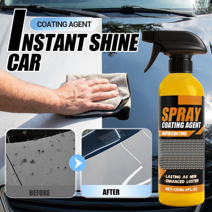🚗✨ Abrillantador Instantáneo para Autos – Brillo Espejo sin Pulir, Rocía y Seca para un Acabado de Sala de Exhibición en Minutos 💧🔥