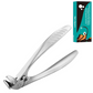 ✂️ Diseño perfectamente curvado | Cortauñas de acero inoxidable | Agarre cómodo para personas mayores