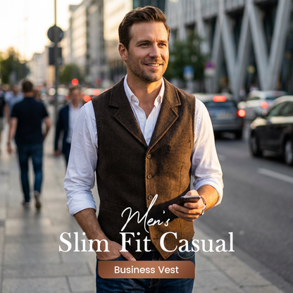 🔥 Chaleco Informal de Corte Ajustado para Hombre 👕💥