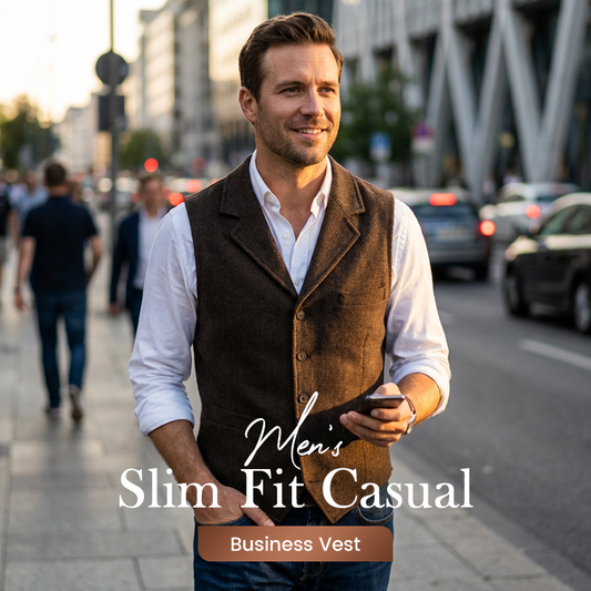 🔥 Chaleco Informal de Corte Ajustado para Hombre 👕💥