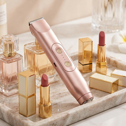 🌸✨ Depiladora 2 en 1 Mujer – Doble Cabezal, Afeitado Suave sin Irritación para Todo el Cuerpo 🛁💖