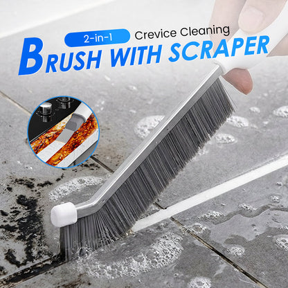 Cepillo limpiador de grietas 2 en 1 con raspador
