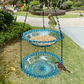 🐦 Comedero para Pájaros Estilo Vintage con Bañera – Fácil de Colgar y Llenar, Ideal para Petirrojos y Herrerillos Azules 🏡✨