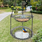 🐦 Comedero para Pájaros Estilo Vintage con Bañera – Fácil de Colgar y Llenar, Ideal para Petirrojos y Herrerillos Azules 🏡✨