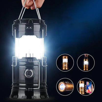 ⛺☀️ Lámpara de Camping Solar Retráctil – Se Estira para Más Luz, Carga con Sol y Batería de Larga Duración para Noches al Aire Libre ✨🔋