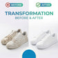👟✨ Crema Limpiadora para Zapatos y Cuero – Sin Lavar, Quita Manchas con Esponja y Revive el Blanco al Instante 🧽💎