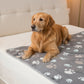 Manta suave y mullida con estampado de huellas de patas para mascotas