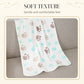 Manta suave y mullida con estampado de huellas de patas para mascotas