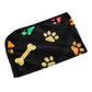 Manta suave y mullida con estampado de huellas de patas para mascotas