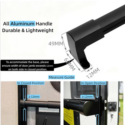 🔥Promoción por tiempo limitado 50% DE DESCUENTO🔥Barra de manija de aluminio para puerta de mosquitera de RV