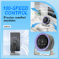 Mini ventilador de escritorio de 100 velocidades con pantalla digital
