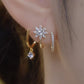 ✨ ¡OFERTA POR TIEMPO LIMITADO 50% DE DESCUENTO! 💎 Aretes de Garra Brillante con Diseño de Estrella y Gema Colgante – Elegancia Sin Esfuerzo ✨
