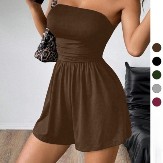 🌸¡Nueva llegada con 50% de descuento!💖 Elegante mono ajustado sin tirantes.