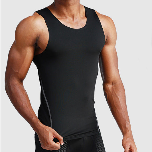 Playera de Compresión para Hombre sin Mangas para Entrenamiento
