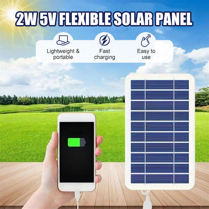 Panel solar flexible de 2W y 5V
