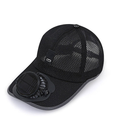 🌞🧢 Gorra de béisbol transpirable con ventilador solar incorporado