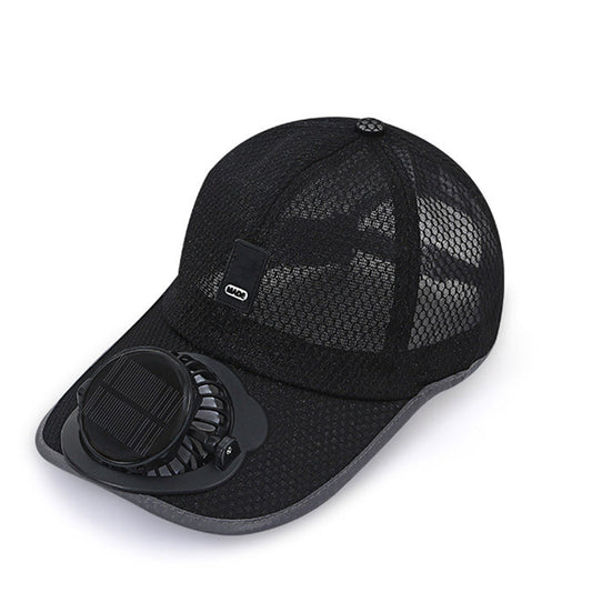 🌞🧢 Gorra de béisbol transpirable con ventilador solar incorporado