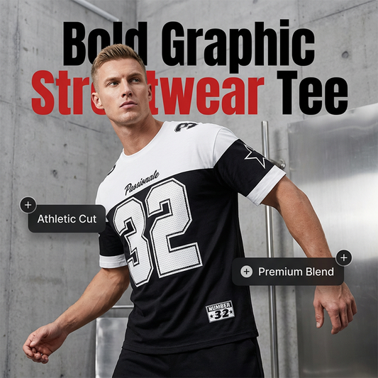 Camiseta informal de hombre con estampado gráfico